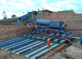 Beneficiation method of placer gold ore